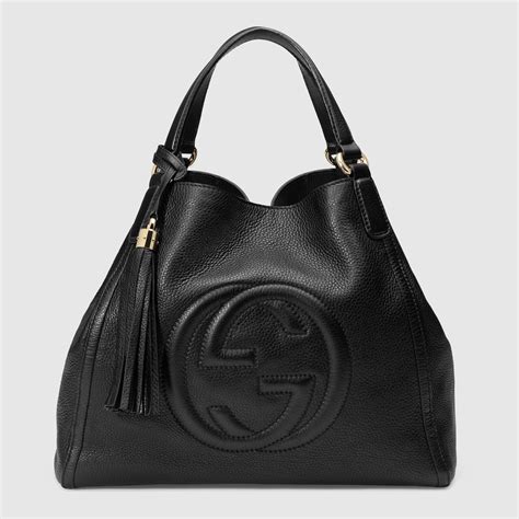 all black gucci bag|authentic gucci shoulder bag.